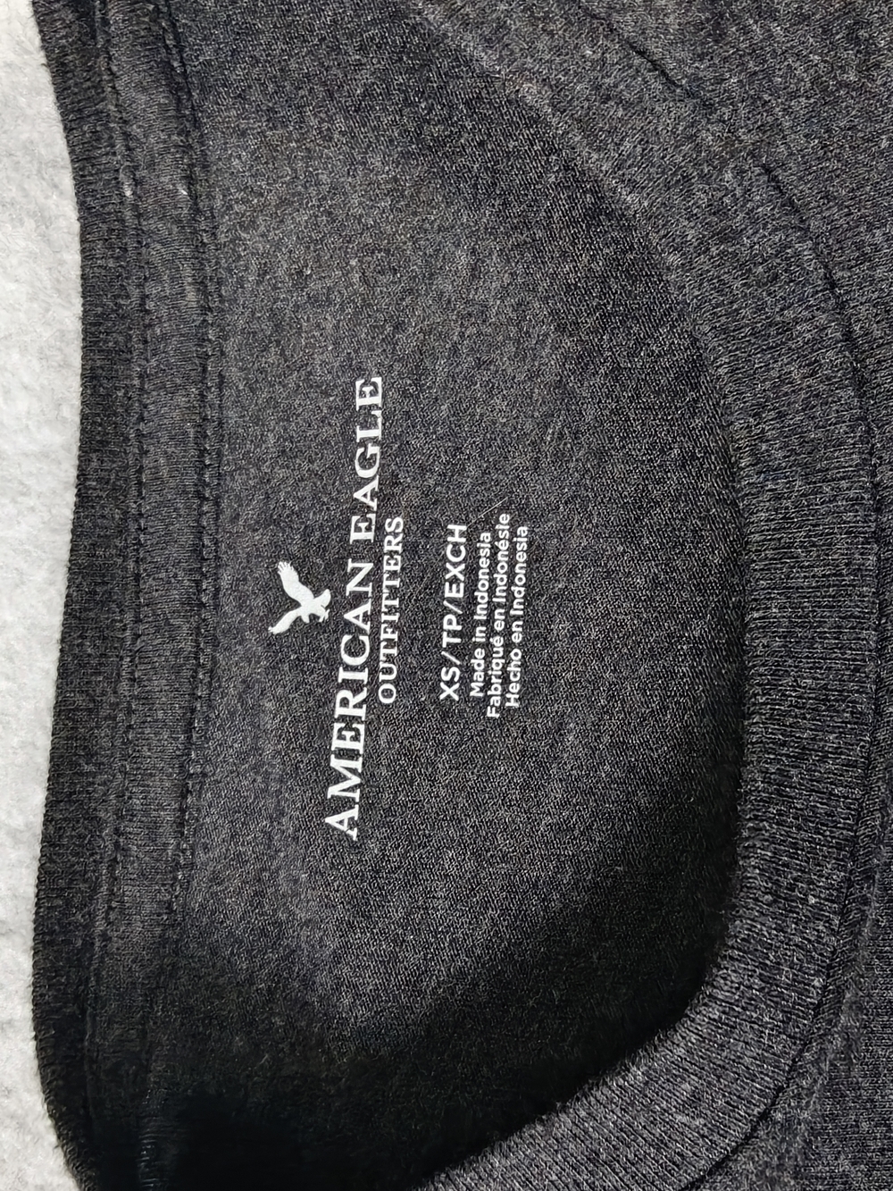 American Eagle USA Graphic Tee - Charcoal Kids Small - Picture 4 of 5